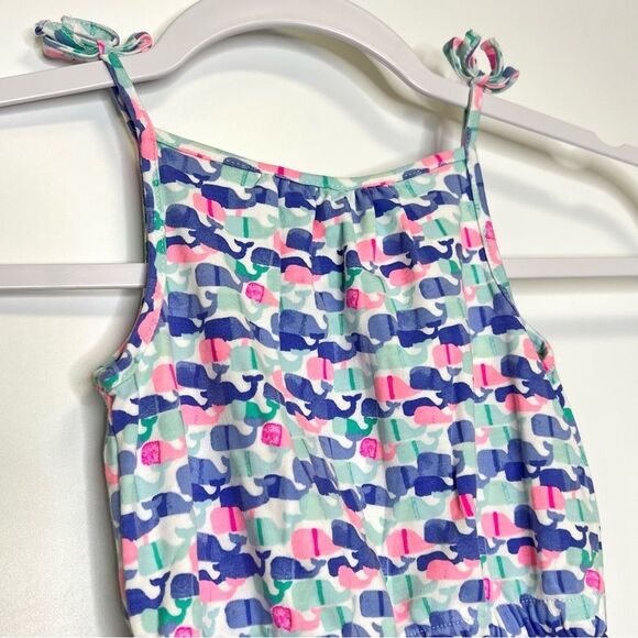 Vineyard Vines Candy Whale Knit Romper Girls 2T - Picture 2 of 9